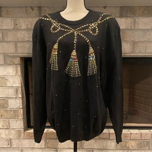 Vintage 90s Beaded Sweater